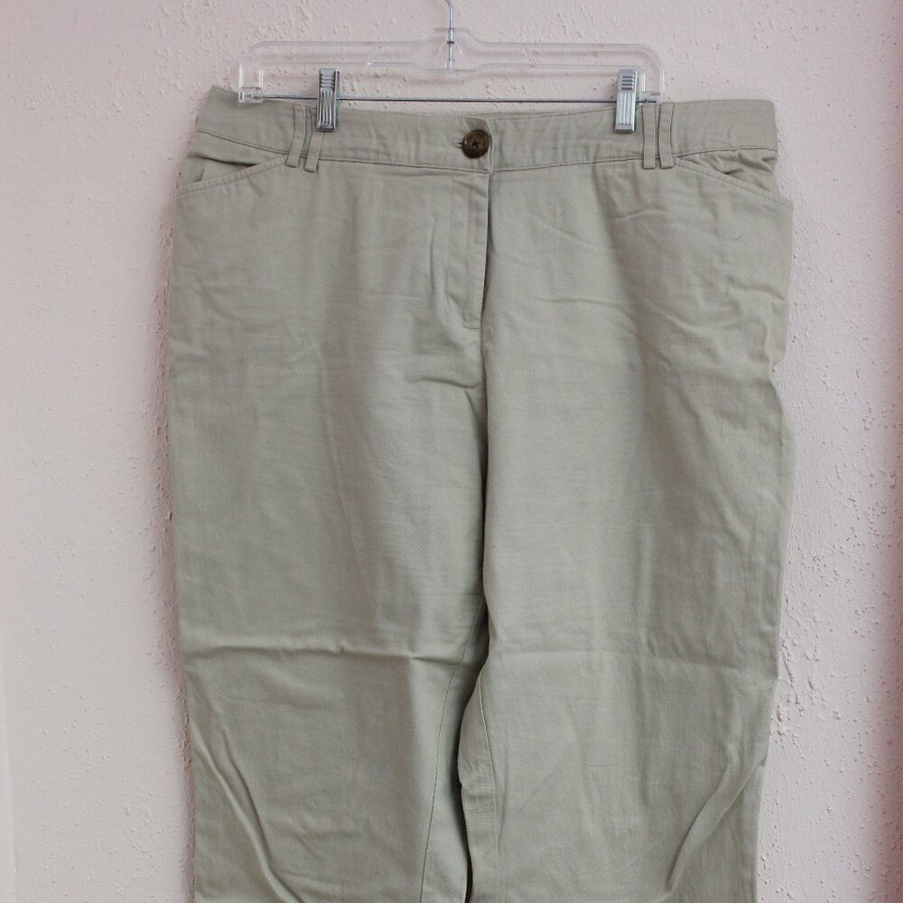 #455 Dressbarn Cream-Colored Dress Pants Size 16W